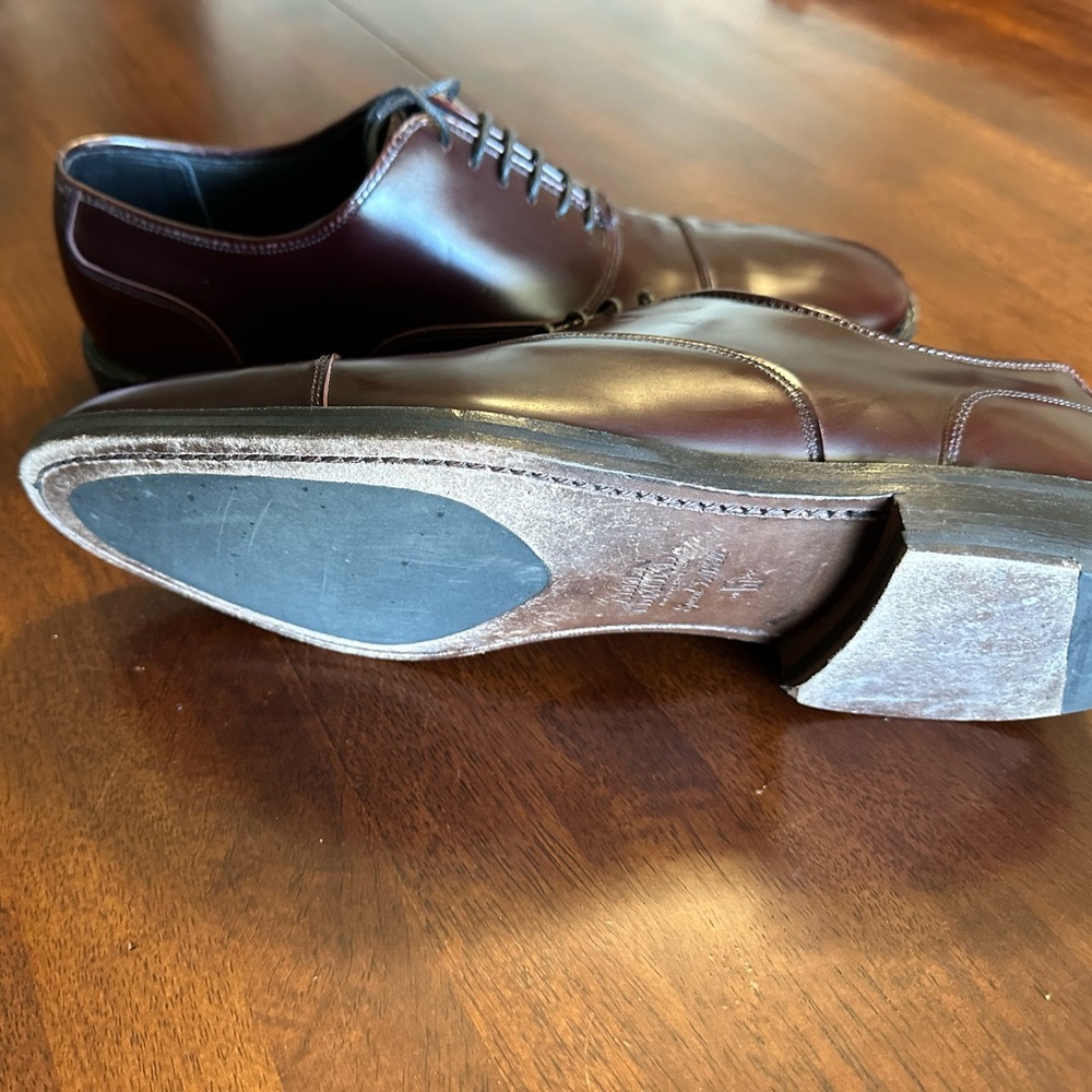 Allen Edmonds Bond Street Cap Toe Oxford 10.5D - Picture 5 of 9